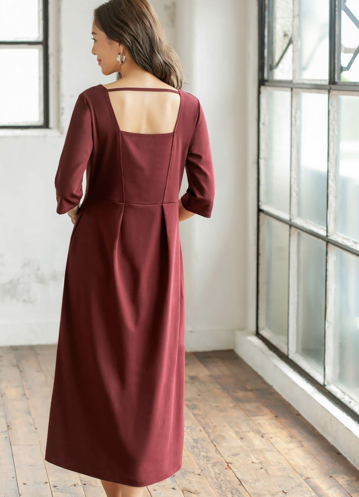 着用イメージ 166cm 着用サイズ 02 カシスブラウン