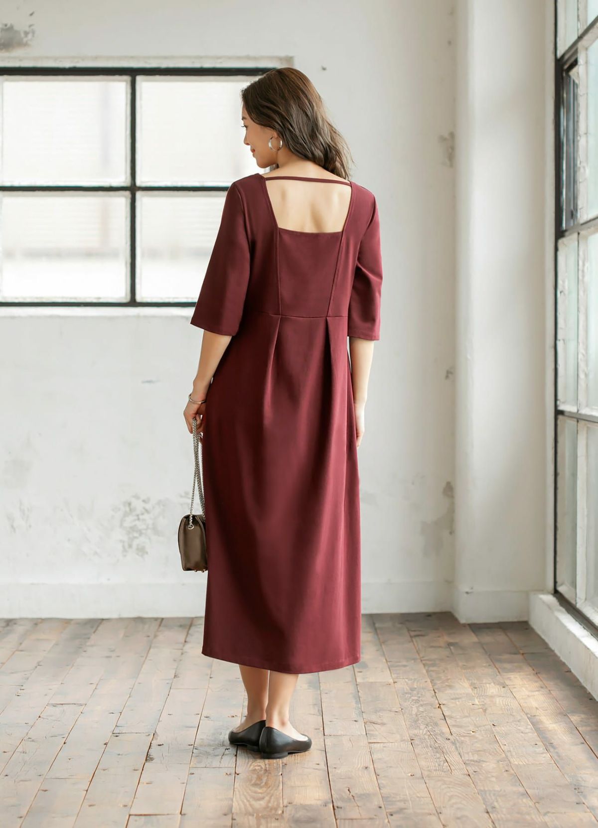 着用イメージ 166cm 着用サイズ 02 カシスブラウン