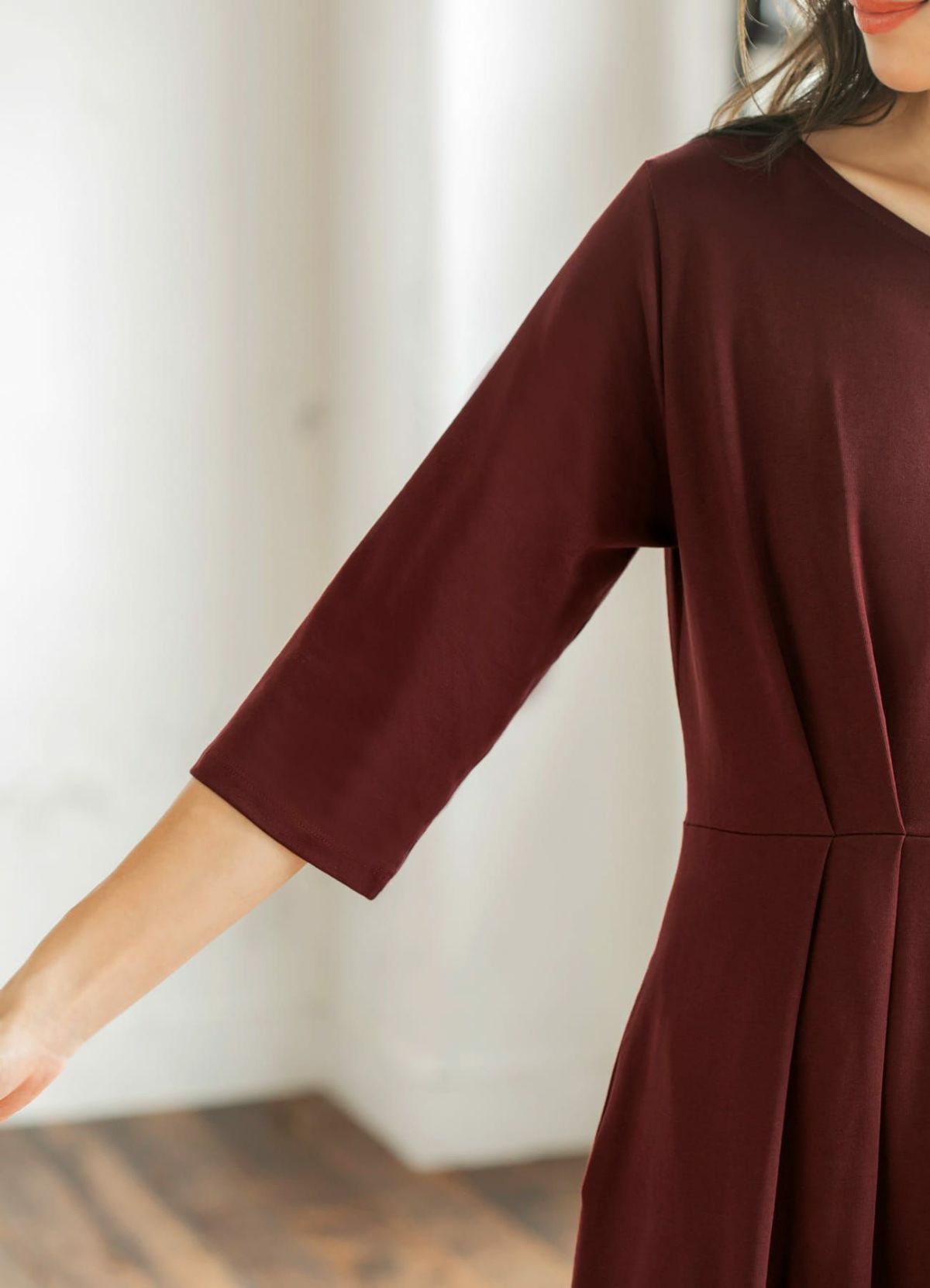 着用イメージ 166cm 着用サイズ 02 カシスブラウン