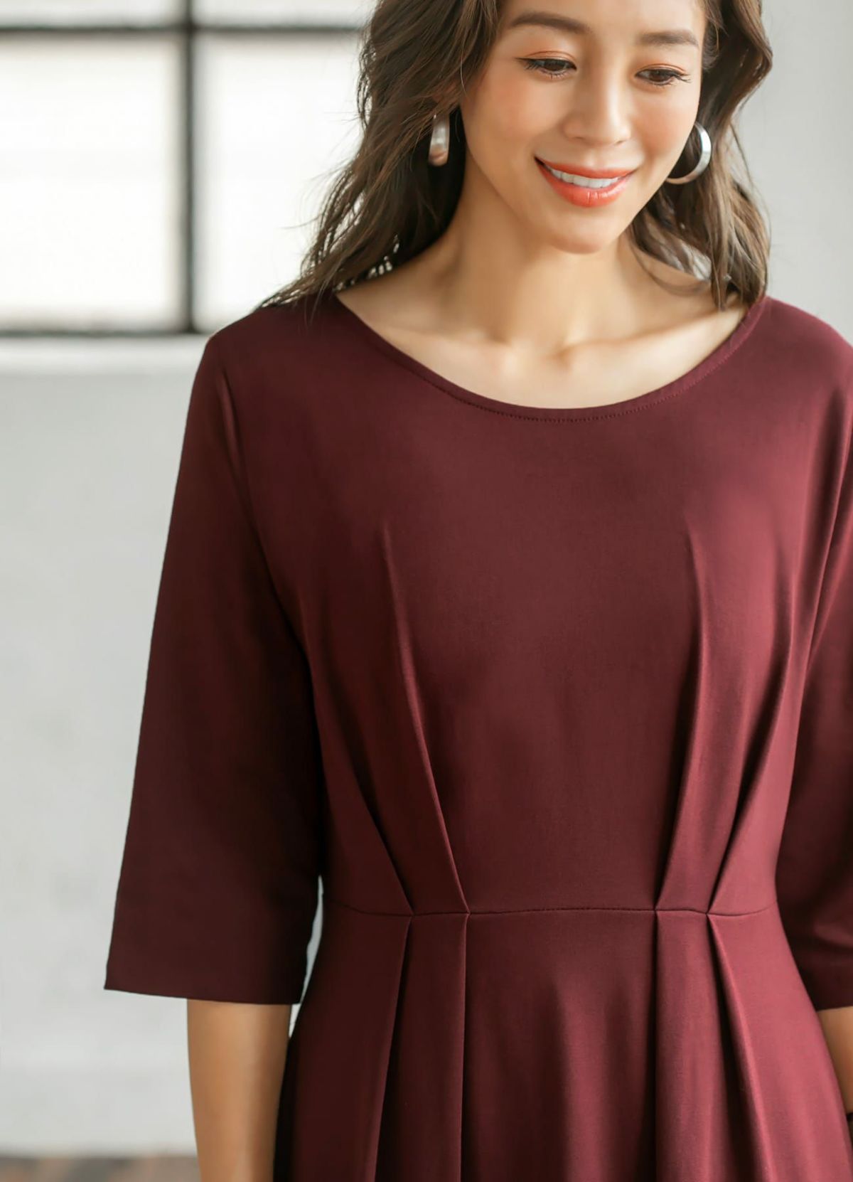 着用イメージ 166cm 着用サイズ 02 カシスブラウン