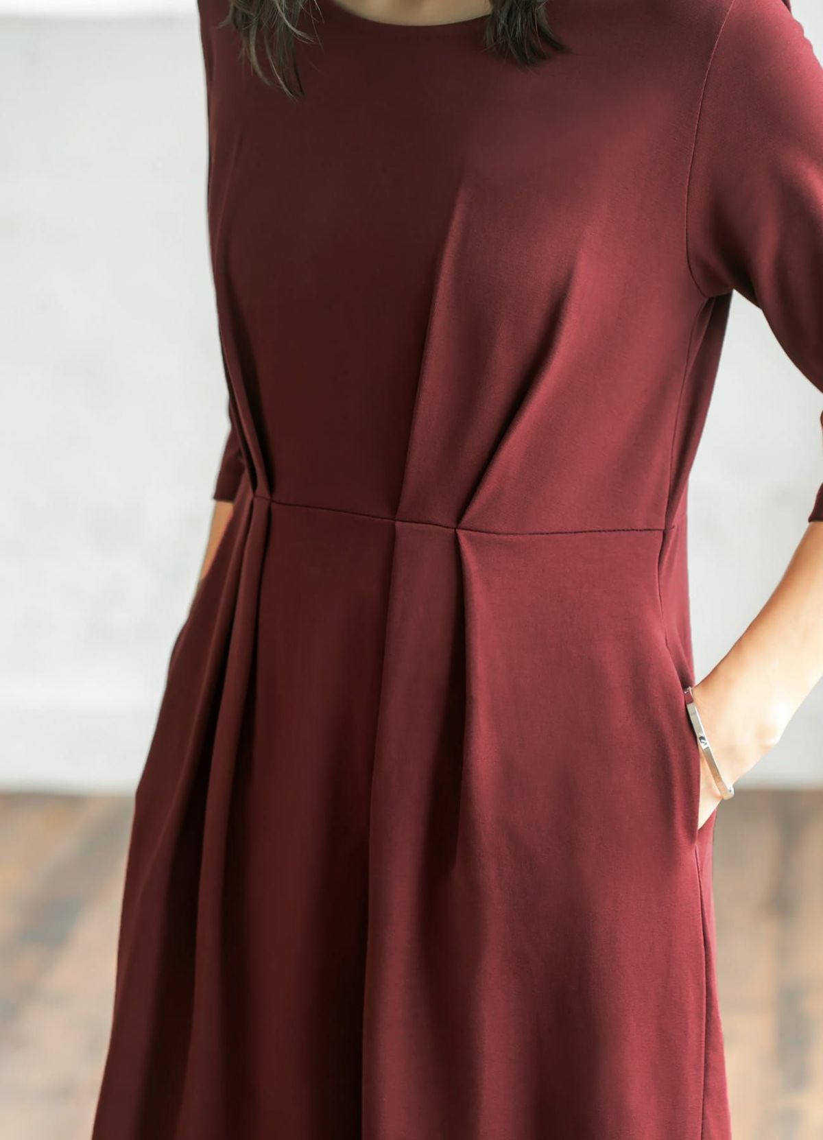 着用イメージ 166cm 着用サイズ 02 カシスブラウン