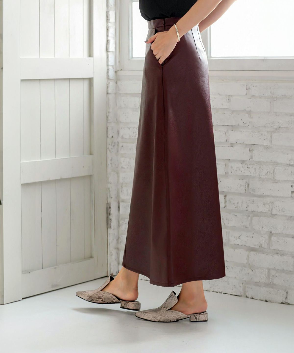 着用イメージ 167cm 着用サイズ S ワイン