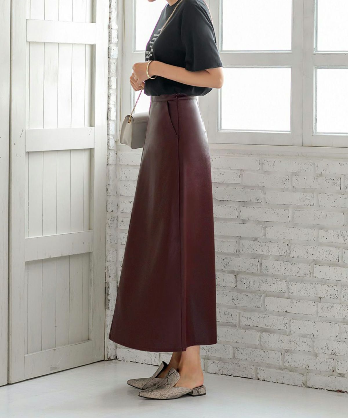 着用イメージ 167cm 着用サイズ S ワイン