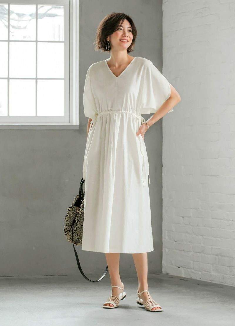 Luxe ホワイトリネンカバーアップワンピース おしゃれな大人レディースファッション通販style Deli Luxe ホワイトリネンカバーアップワンピース おしゃれな大人レディースファッション通販style Deli