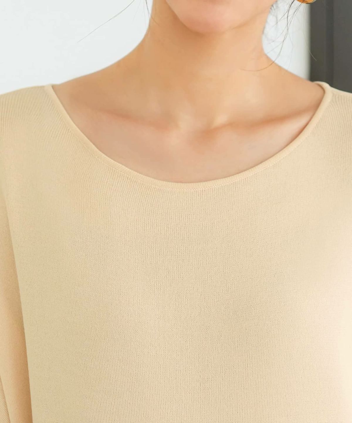 着用イメージ アプリコットベージュ