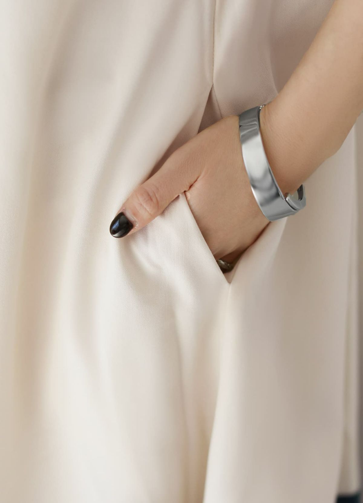 着用イメージ 166cm 02サイズ オフホワイトミックス