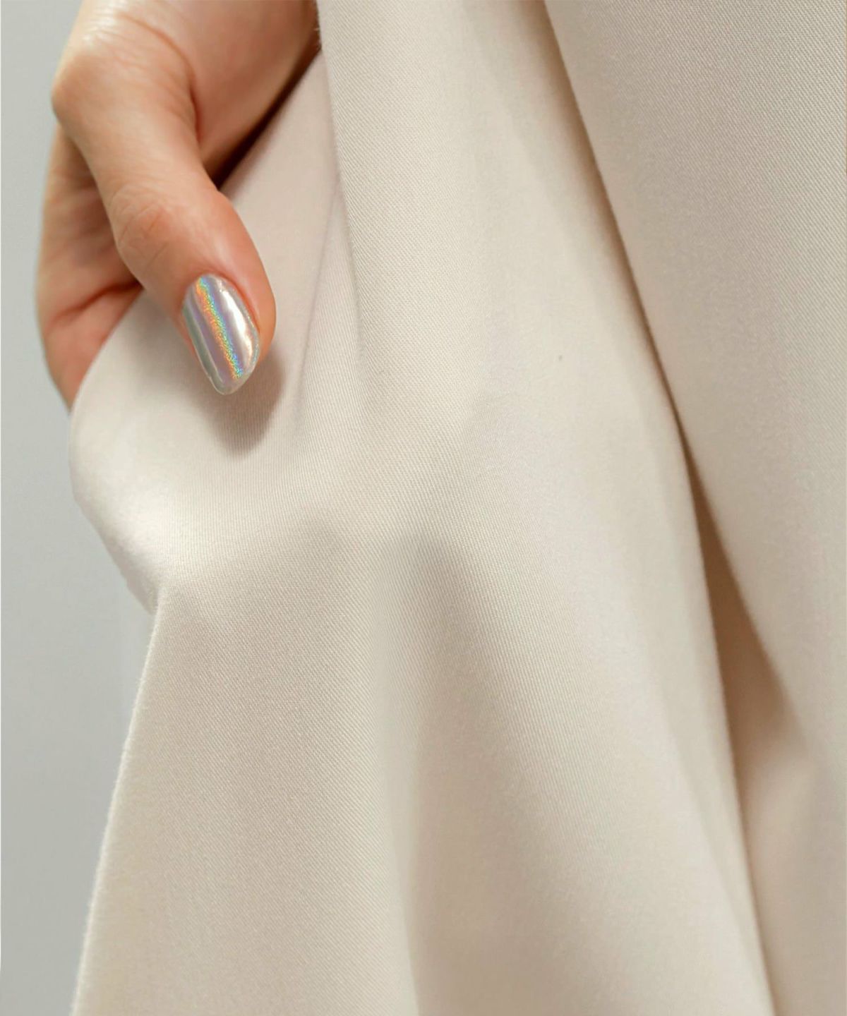 着用イメージ 166cm 02サイズ オフホワイトミックス