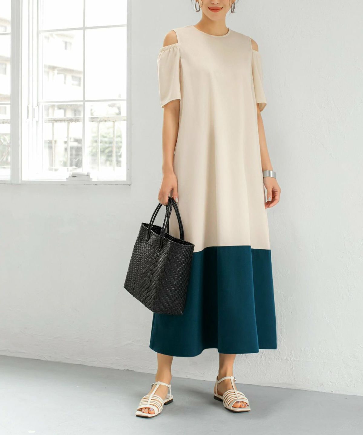 着用イメージ 166cm 02サイズ オフホワイトミックス