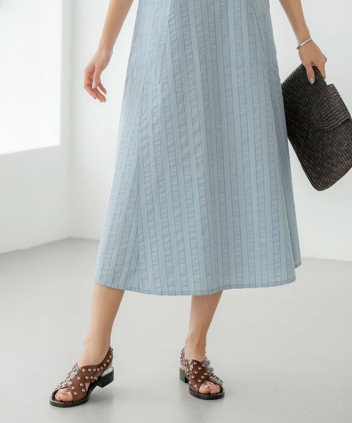 着用イメージ 166cm 02サイズ サックス