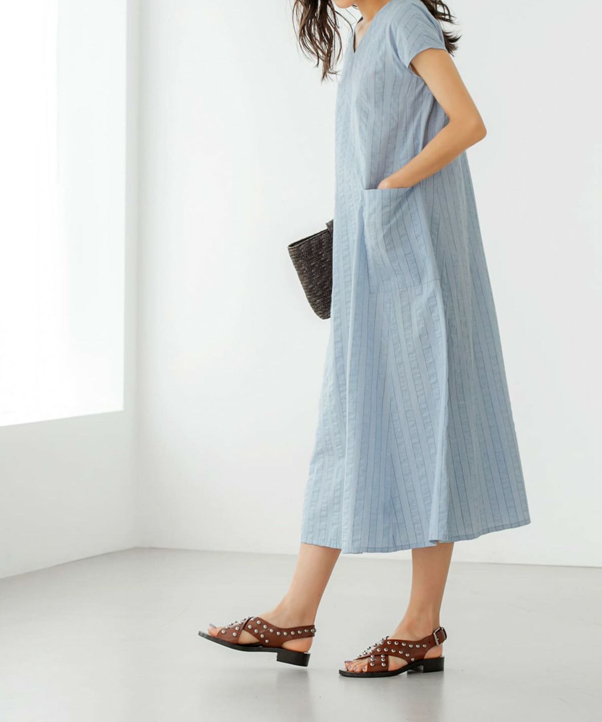 着用イメージ 166cm 02サイズ サックス