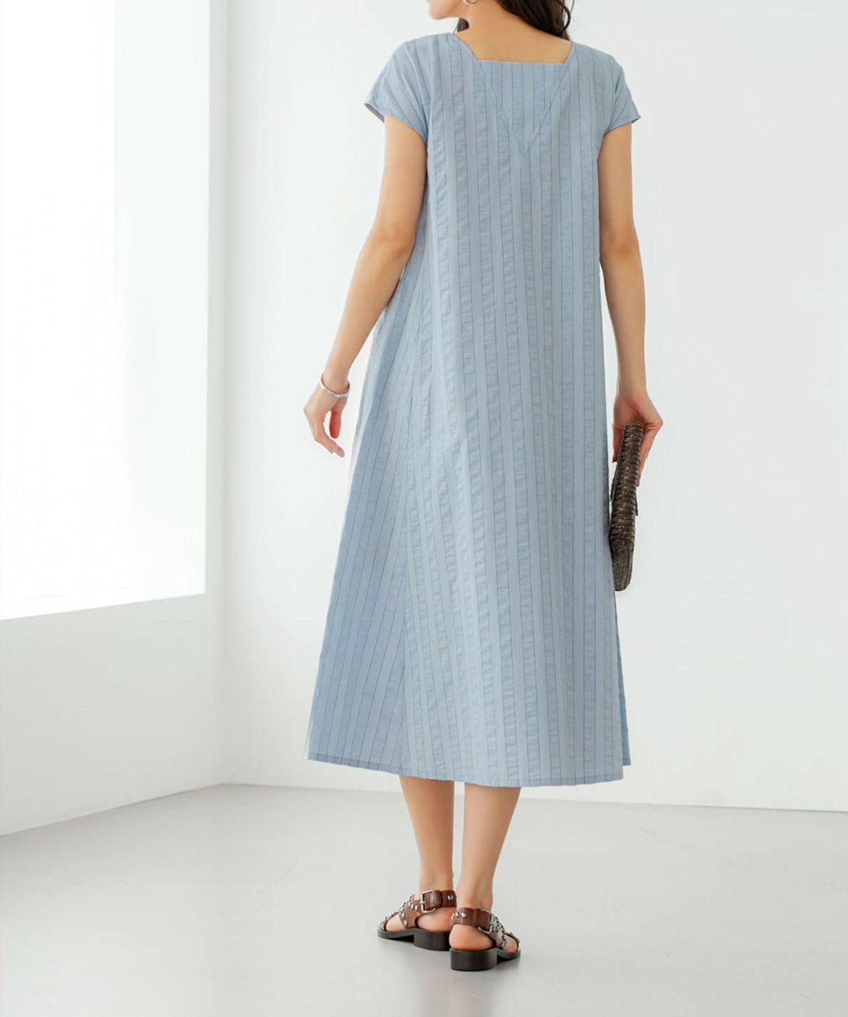 着用イメージ 166cm 02サイズ サックス