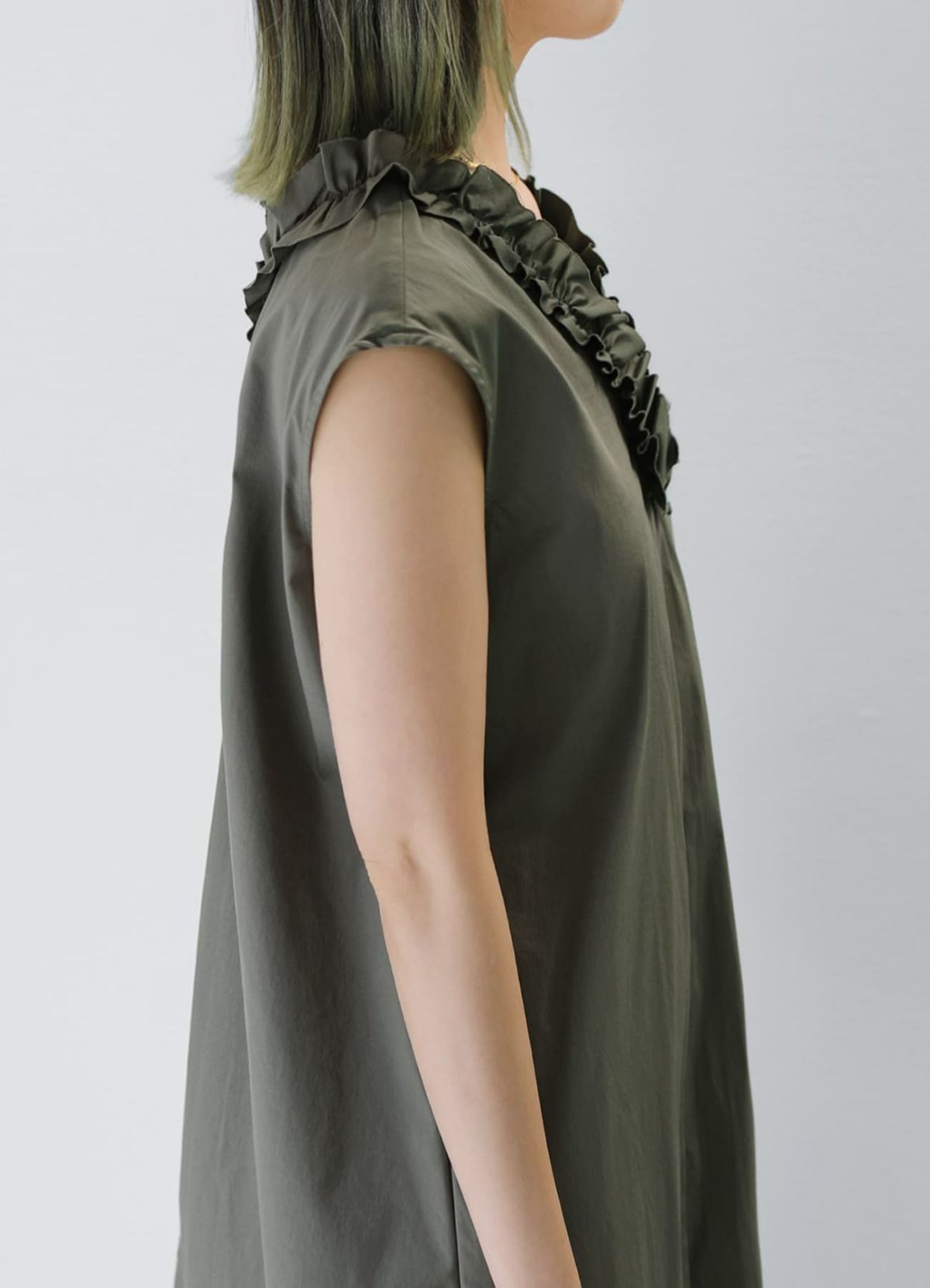 着用イメージ 157cm 着用サイズ 01 オリーブグレー