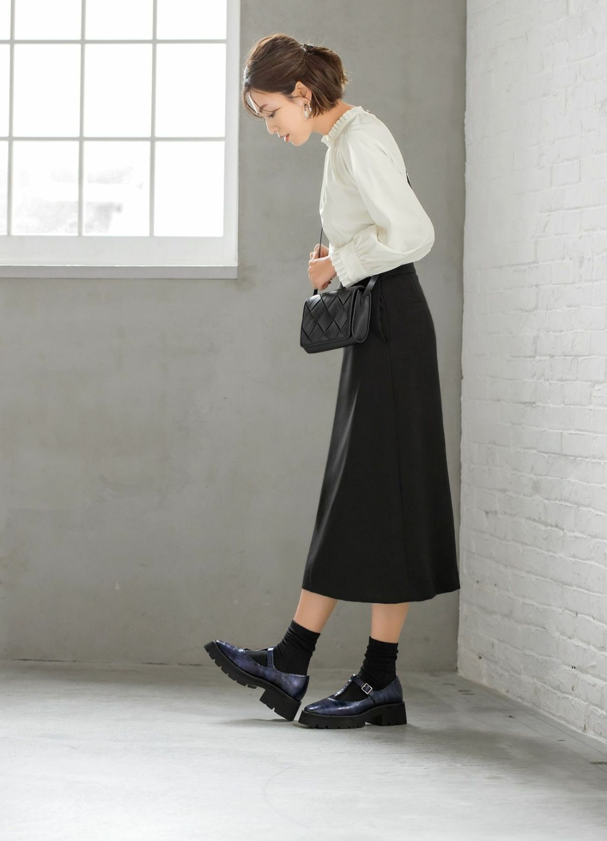 着用イメージ 170cm ネイビー