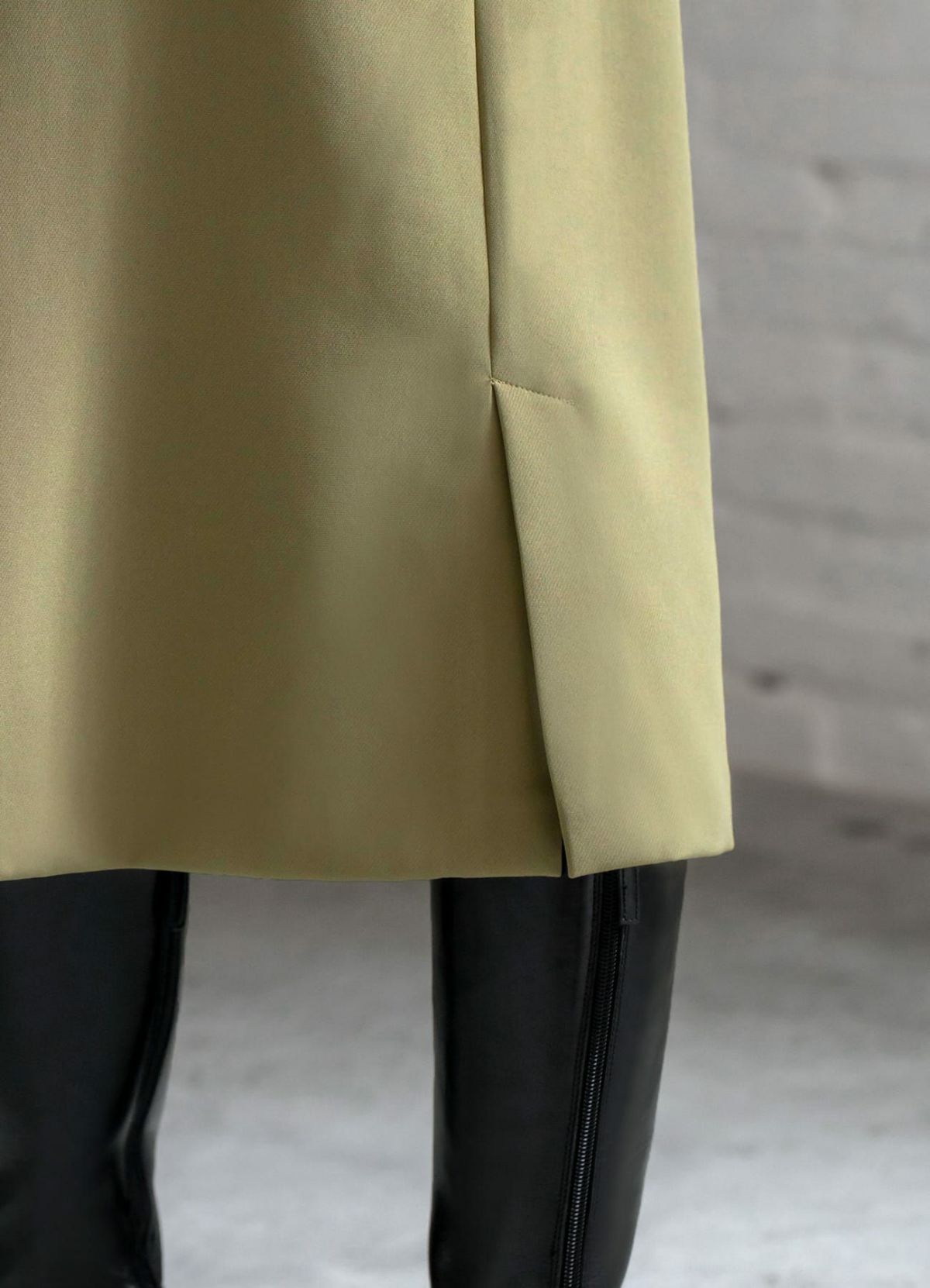 着用イメージ 166cm オリーブベージュ 着用サイズ：S