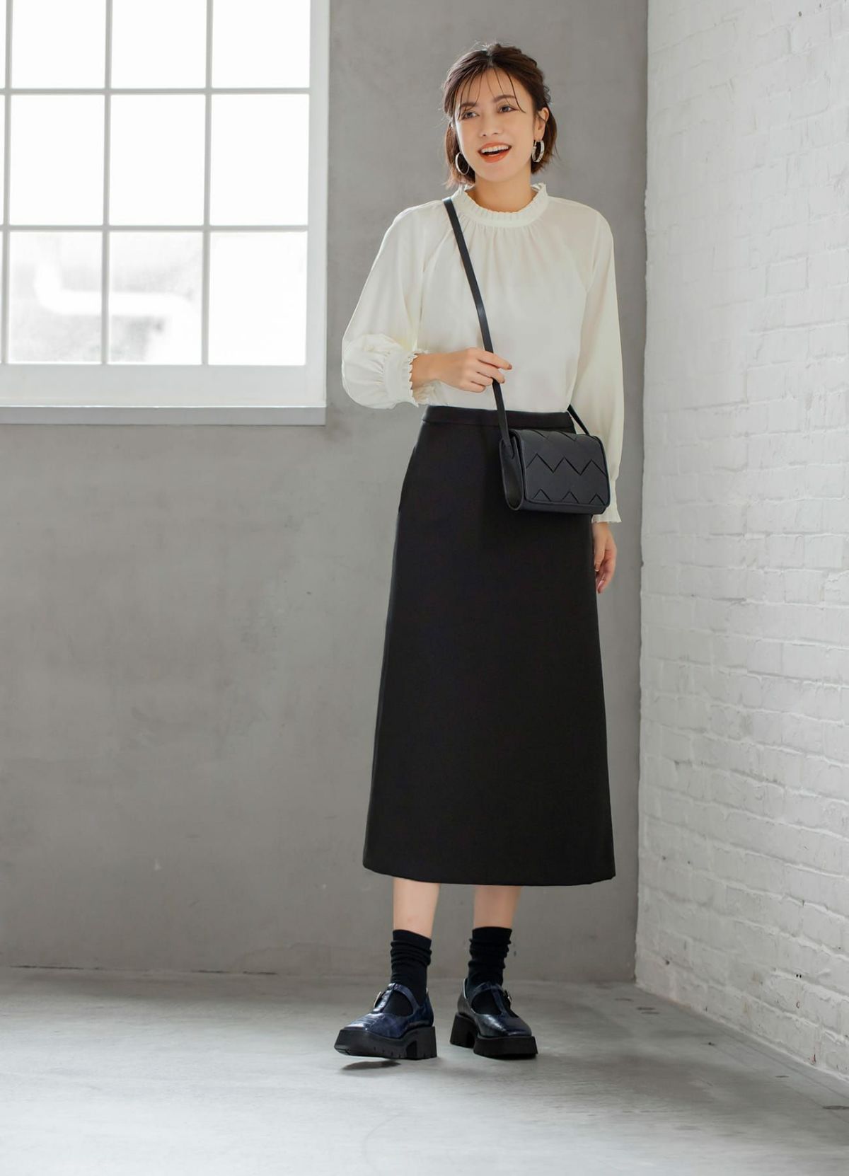 着用イメージ 170cm ブラック 着用サイズ：S