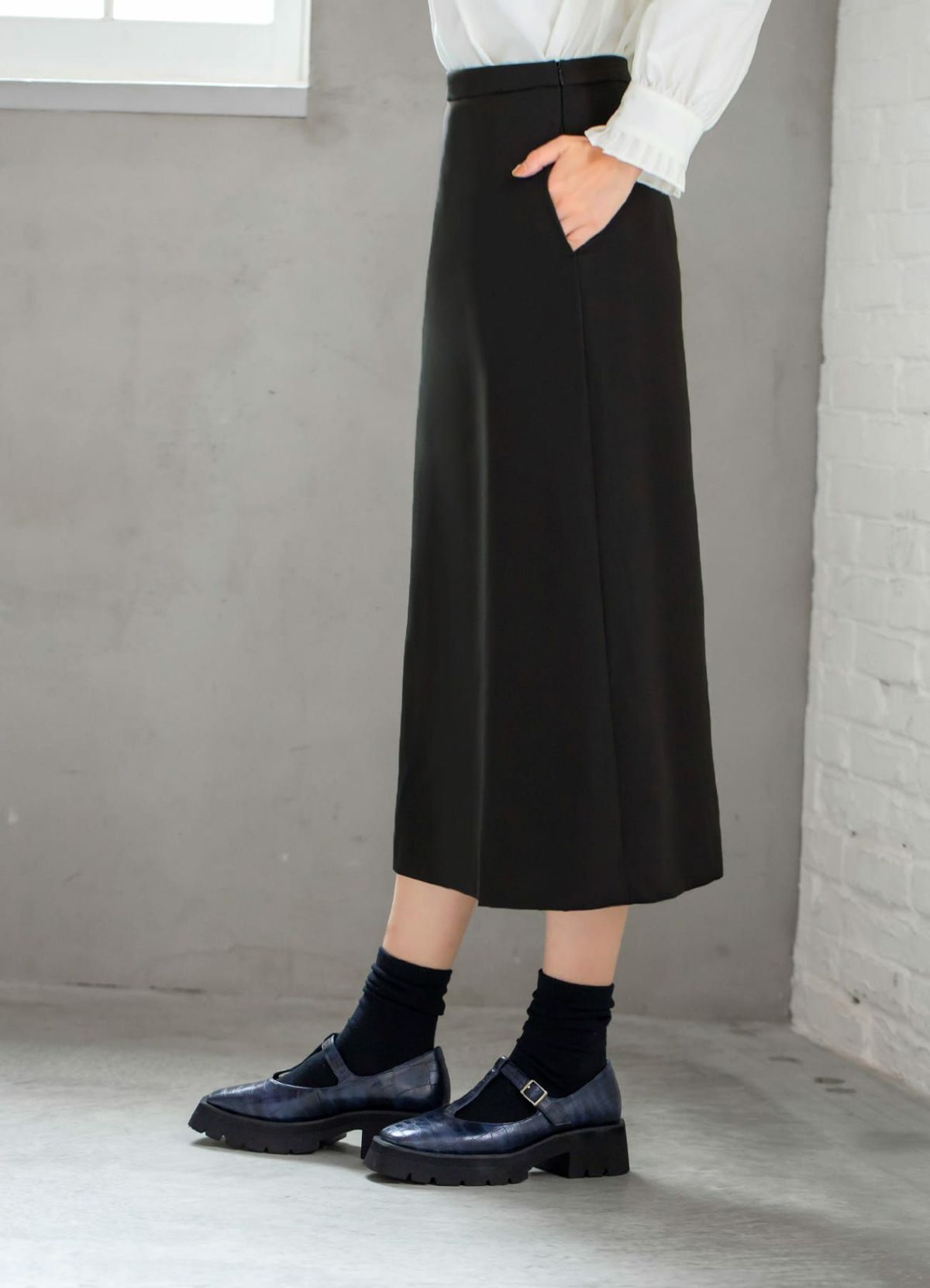 着用イメージ 170cm ブラック 着用サイズ：S