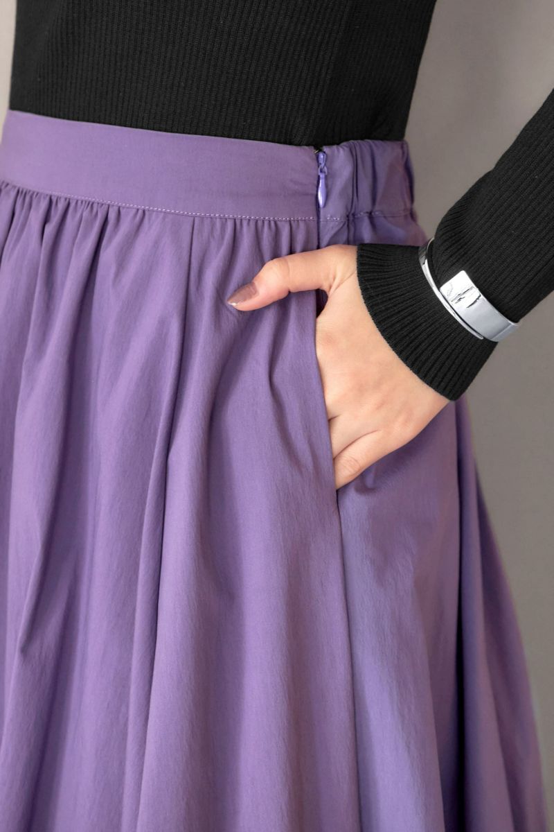 ハリ感生地のバルーンスカート おしゃれな大人レディースファッション通販style Deli