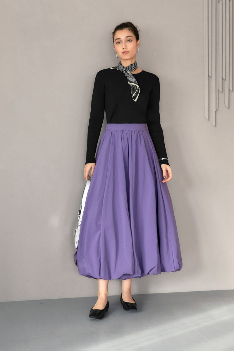 ハリ感生地のバルーンスカート - Style Deli