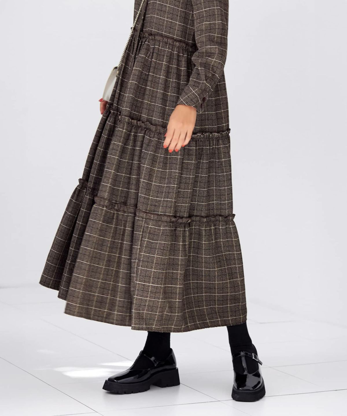 着用イメージ 166cm ブラウン 02サイズ