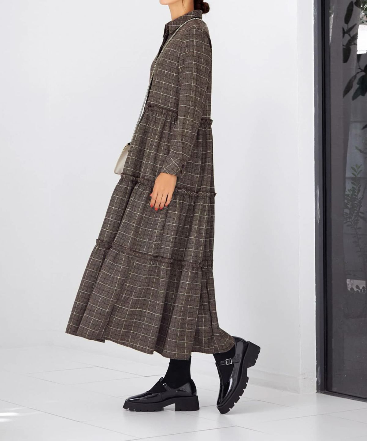 着用イメージ 166cm ブラウン 02サイズ