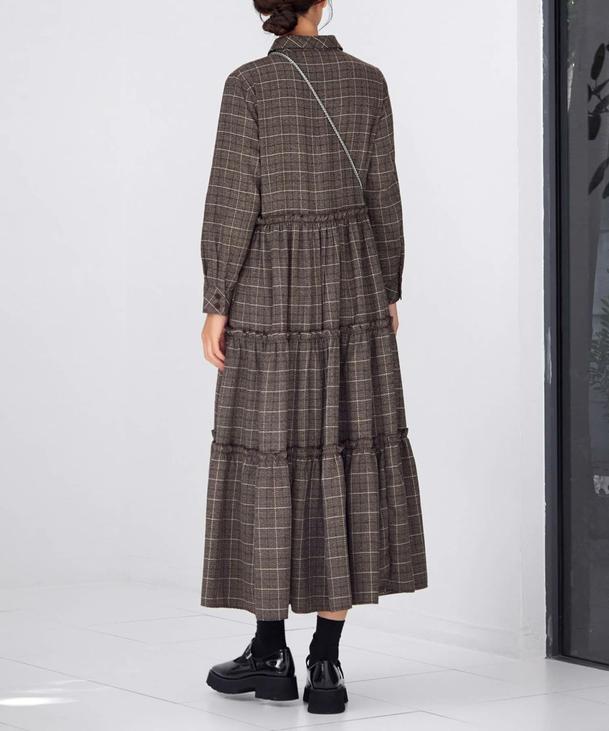 着用イメージ 166cm ブラウン 02サイズ