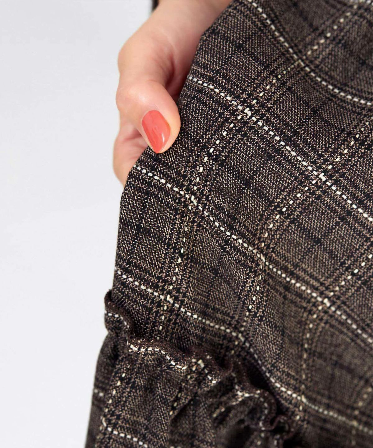 着用イメージ 166cm ブラウン 02サイズ