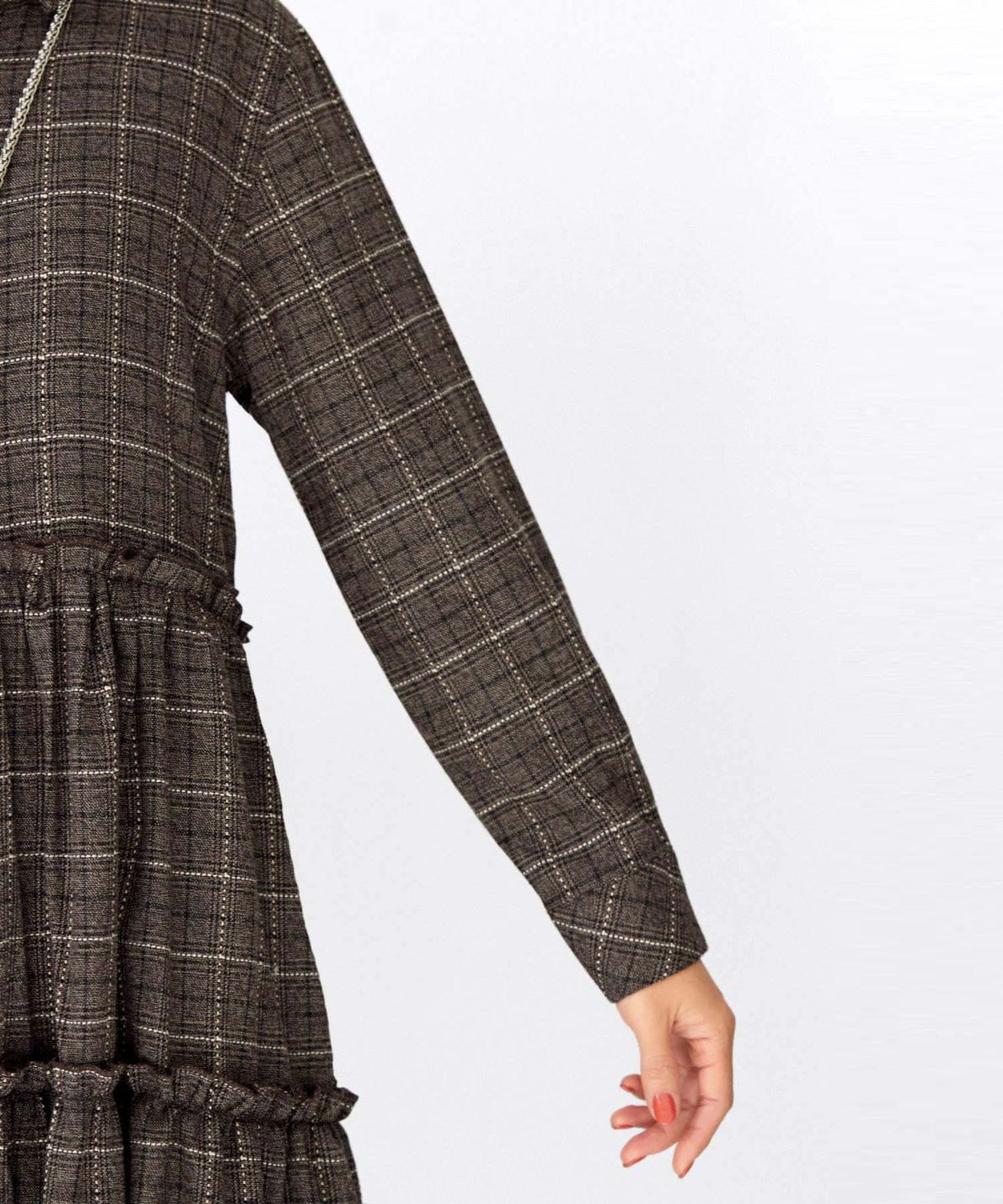 着用イメージ 166cm ブラウン 02サイズ