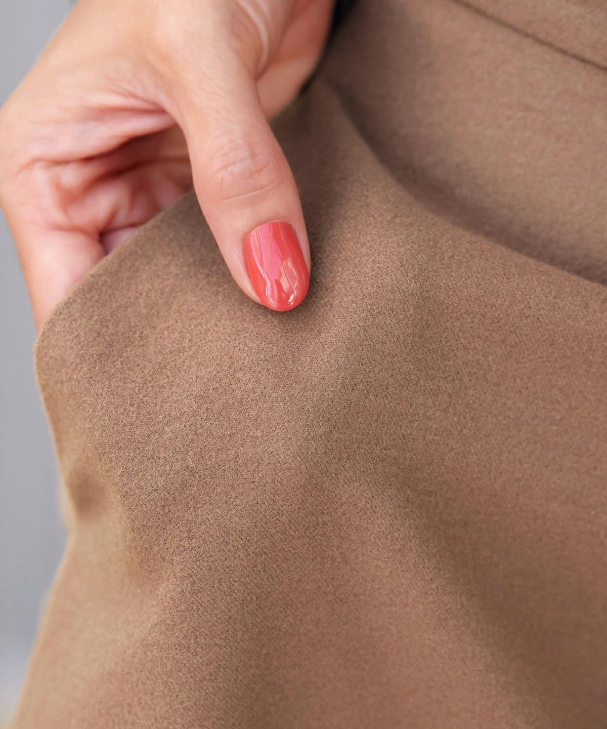 着用イメージ 166cm キャメル 着用サイズ：S