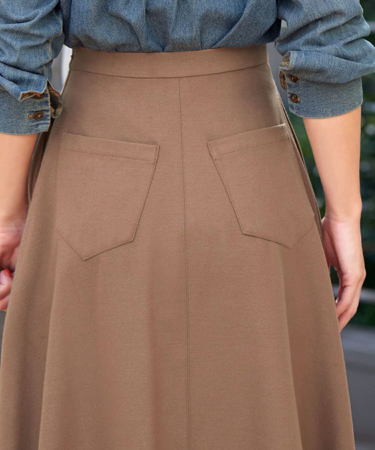 着用イメージ 166cm キャメル 着用サイズ：S