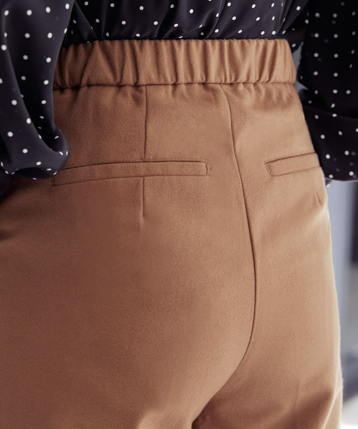 着用イメージ 166cm キャメル　着用サイズ：S