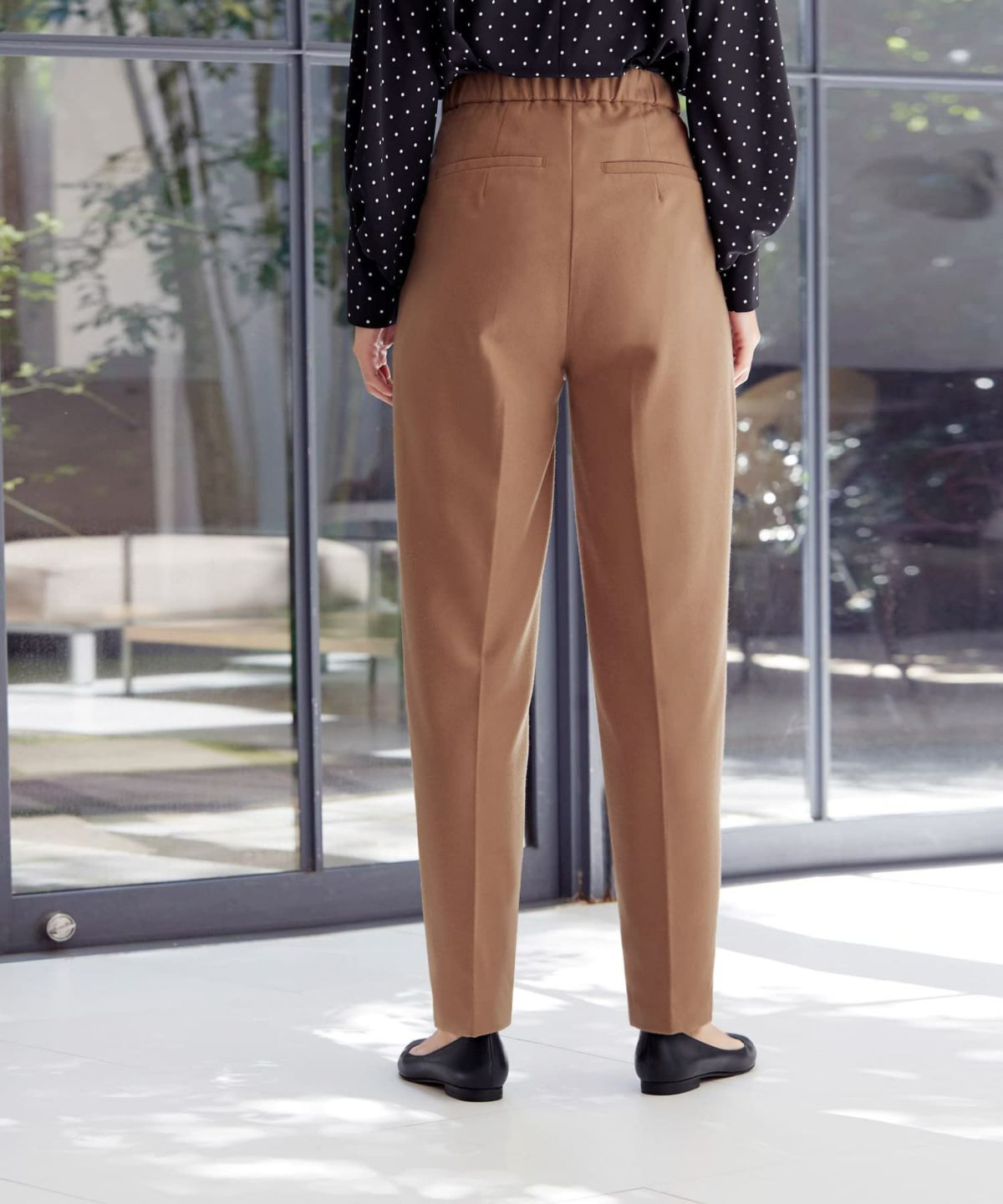 着用イメージ 166cm キャメル　着用サイズ：S