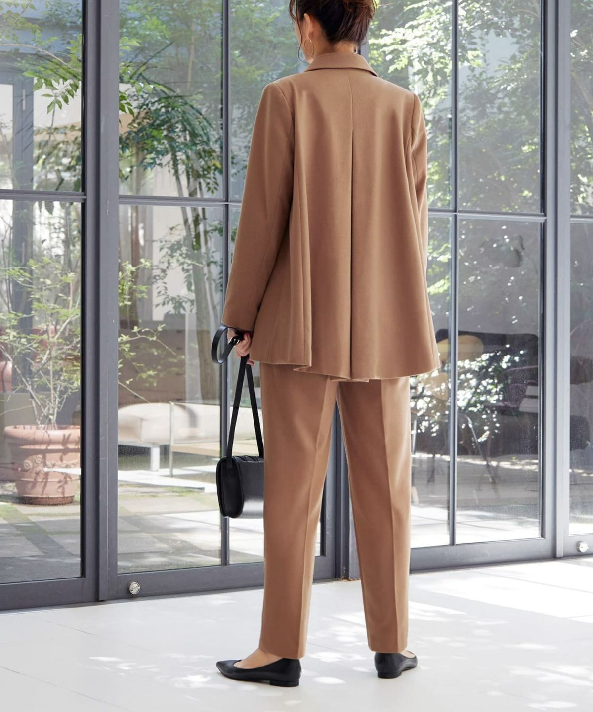 着用イメージ 166cm キャメル　着用サイズ：S