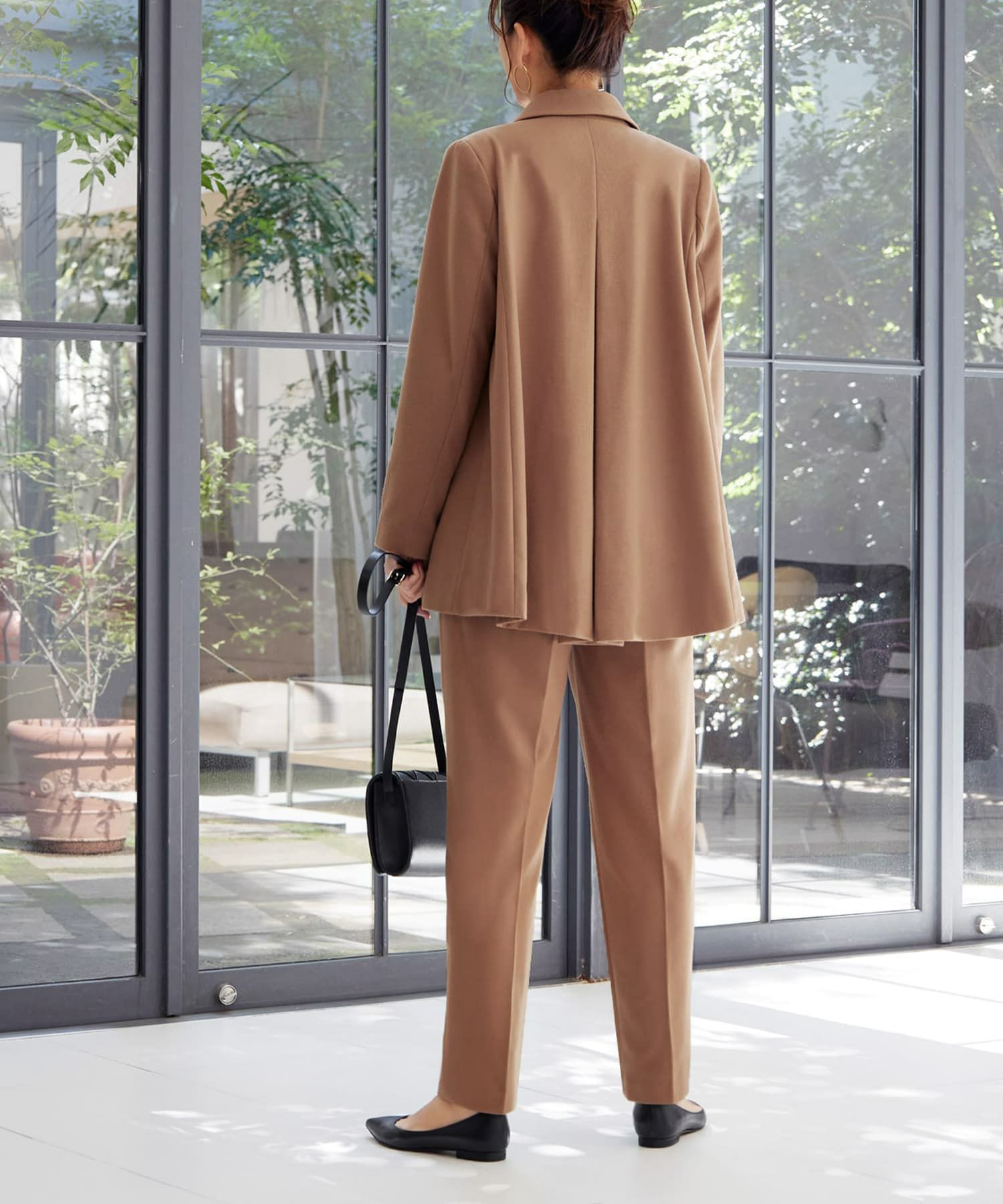着用イメージ 166cm キャメル　着用サイズ：S