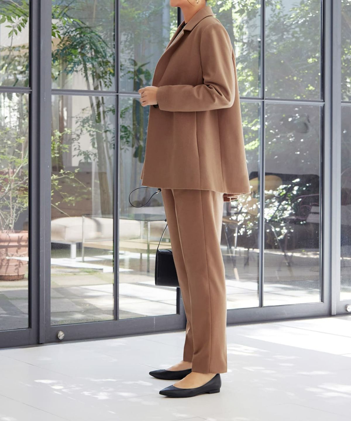 着用イメージ 166cm キャメル　着用サイズ：S