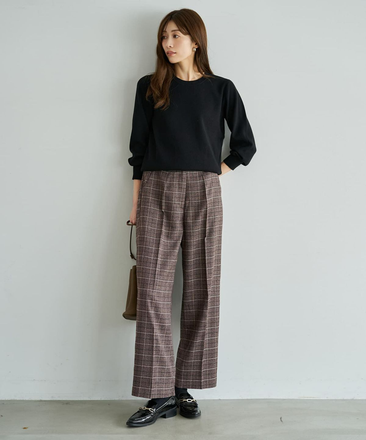 着用イメージ 167cm ブラウン 02サイズ