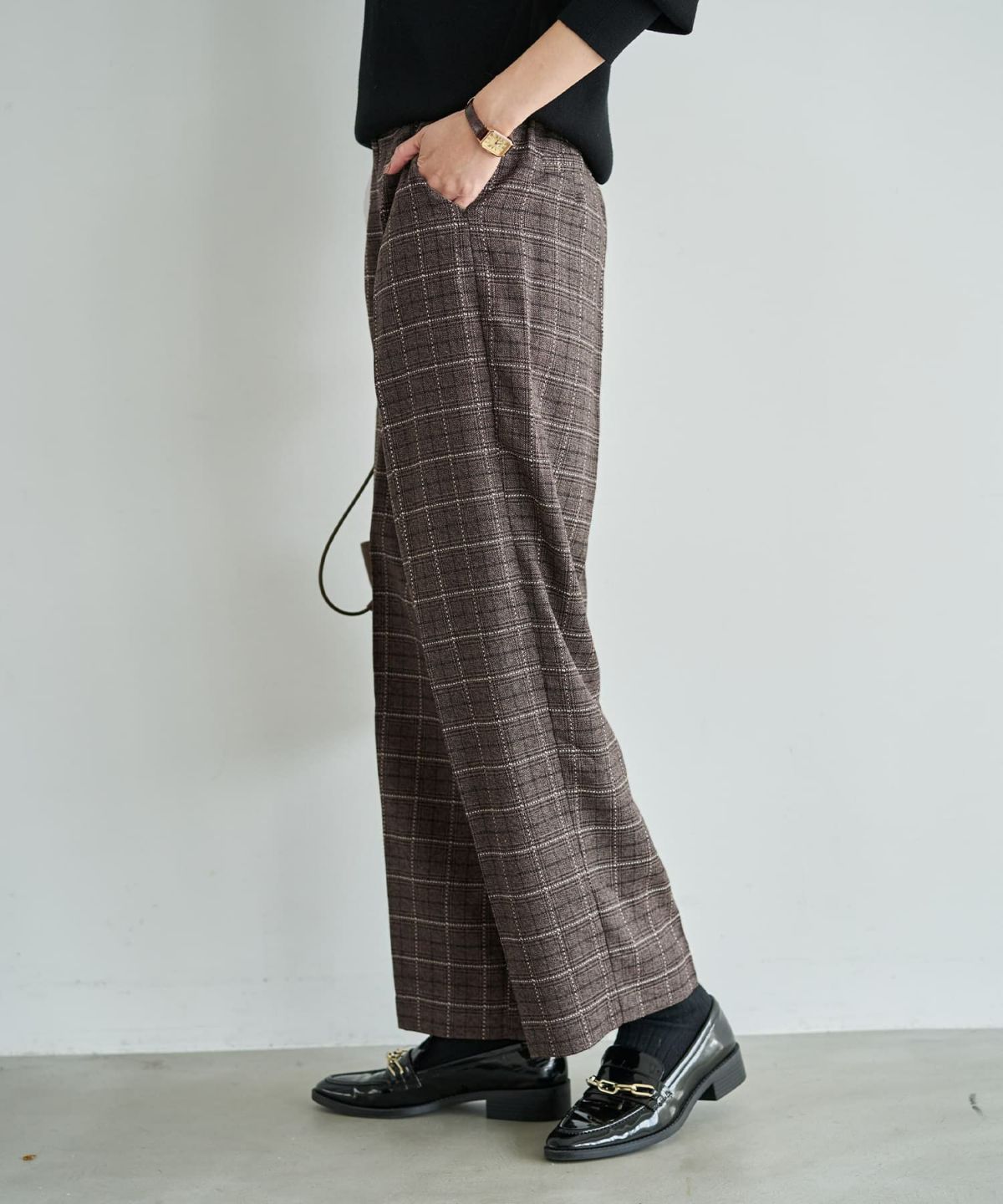 着用イメージ 167cm ブラウン 02サイズ