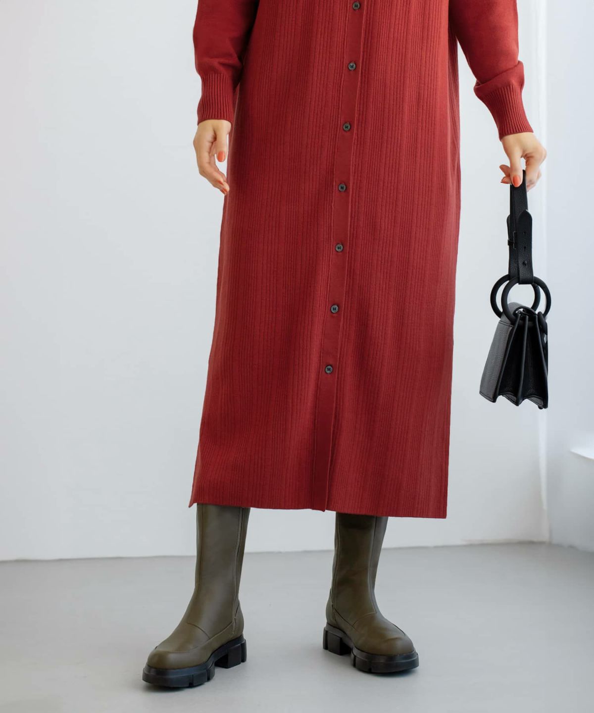 着用イメージ 166cm 02サイズ レッド