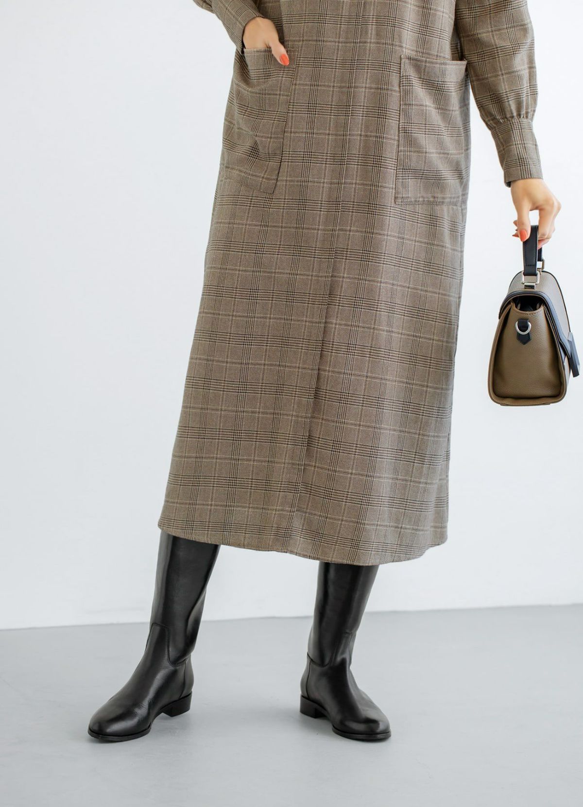 着用イメージ 166cm 着用サイズ 02 ブラウンミックス