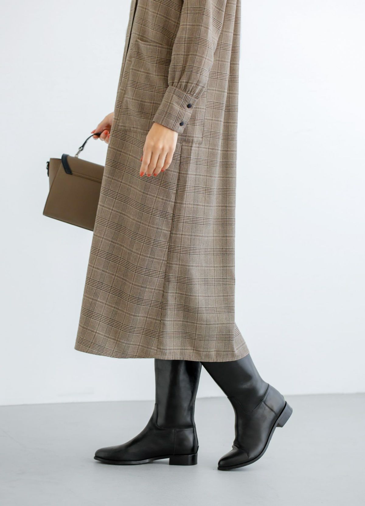 着用イメージ 166cm 着用サイズ 02 ブラウンミックス