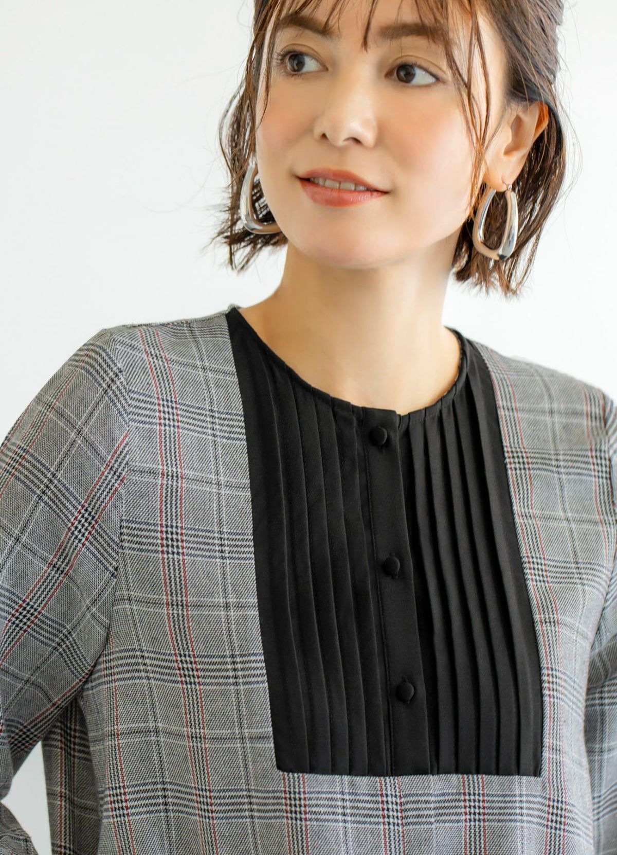 着用イメージ 170cm 着用サイズ 02 ブラックミックス