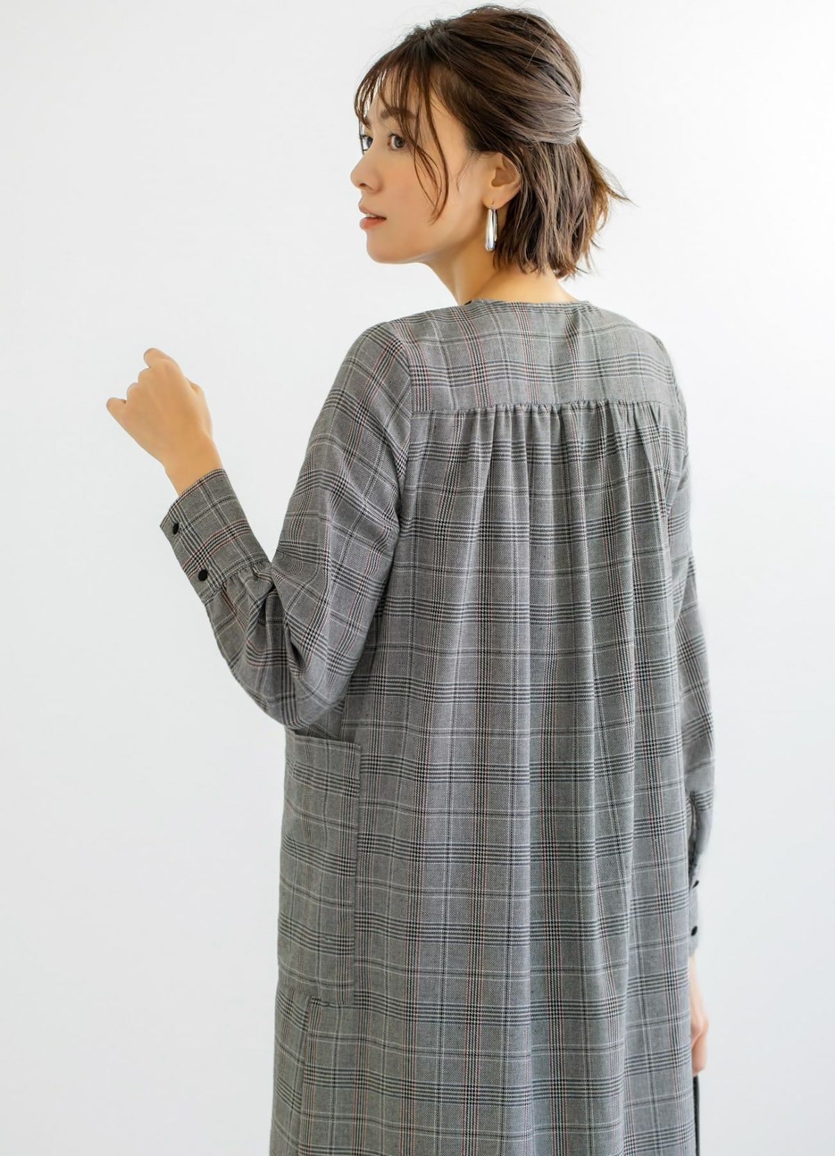 着用イメージ 170cm 着用サイズ 02 ブラックミックス