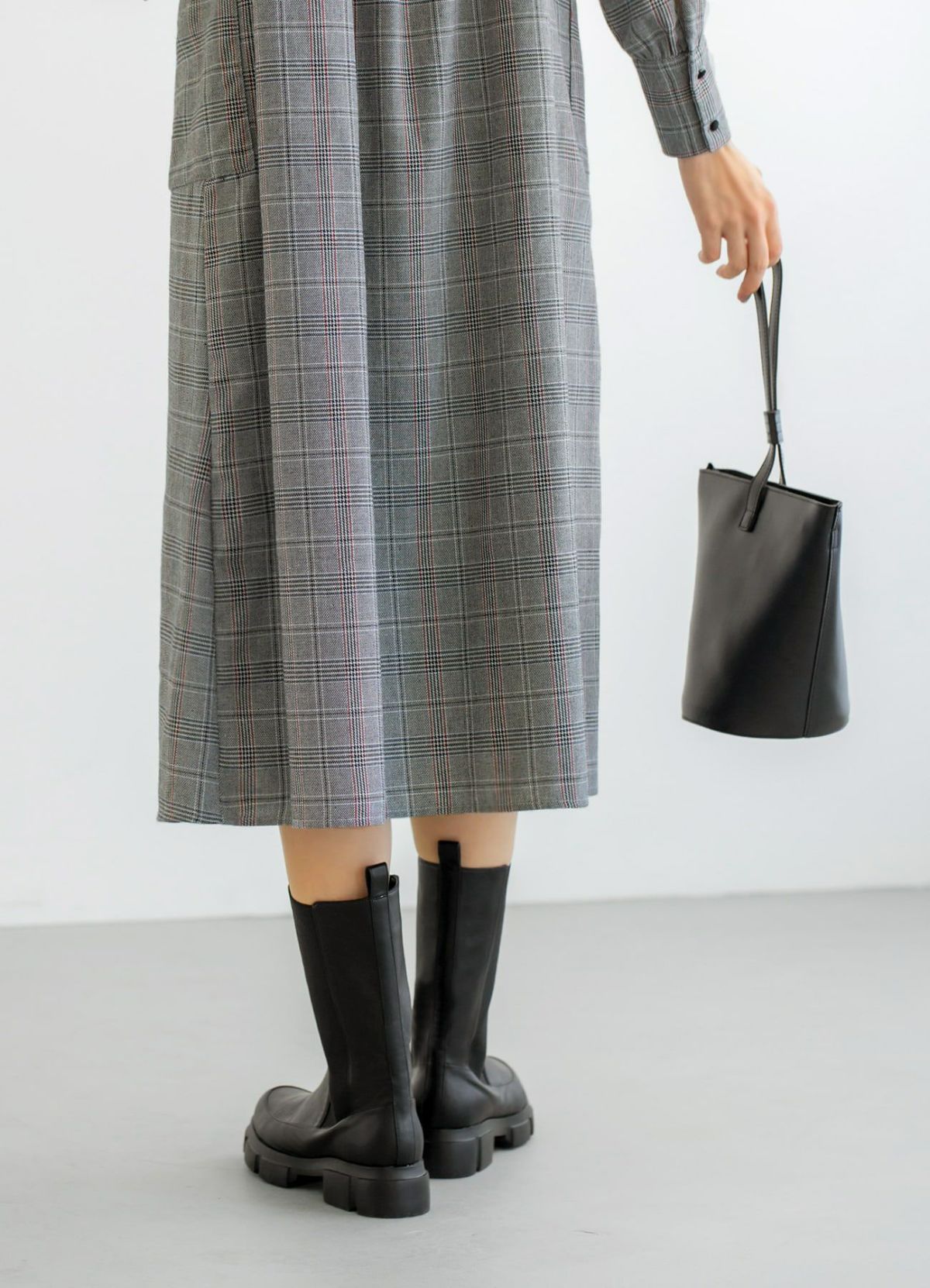 着用イメージ 170cm 着用サイズ 02 ブラックミックス