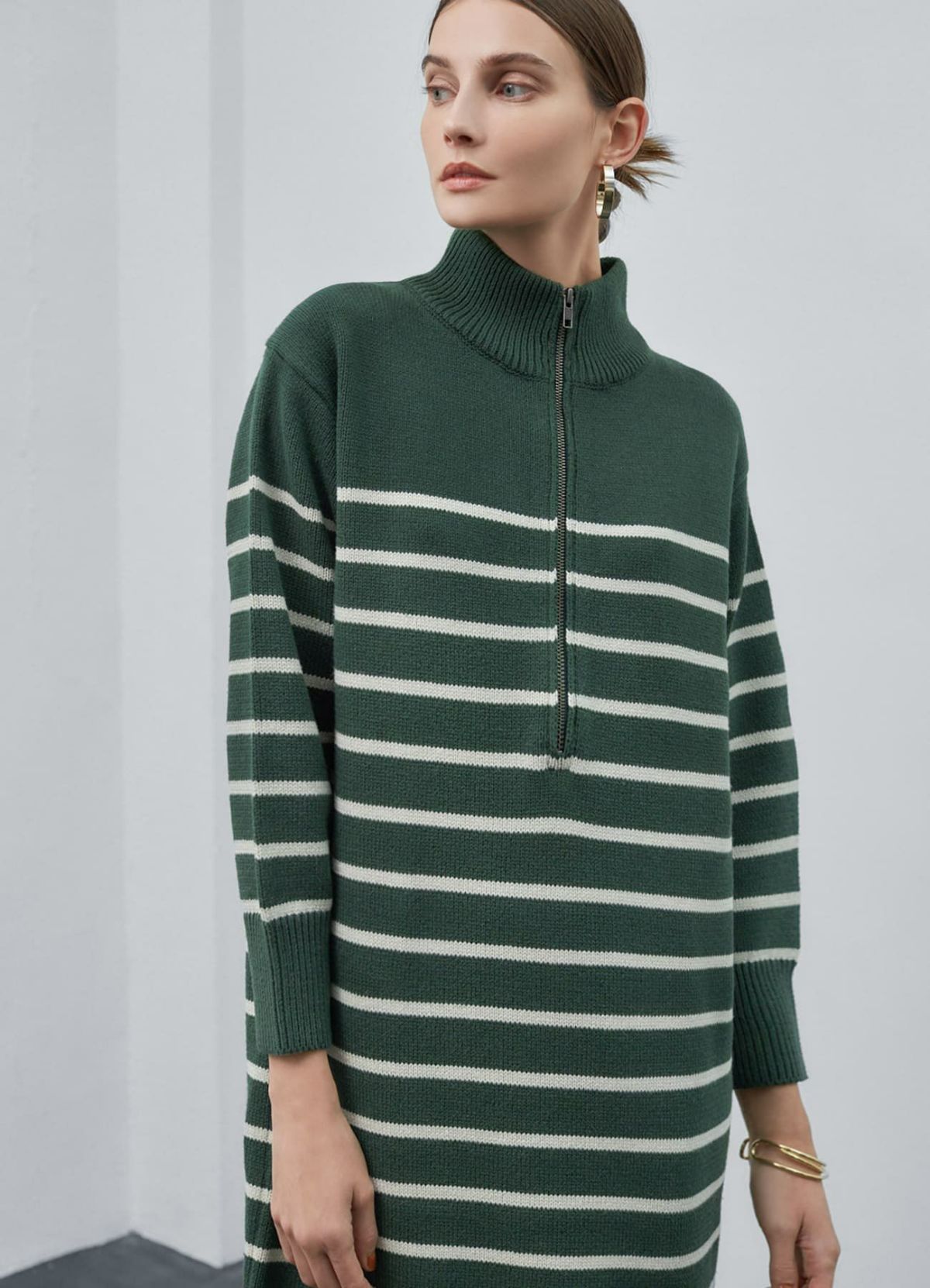 着用イメージ 173cm 着用サイズ 02 グリーン