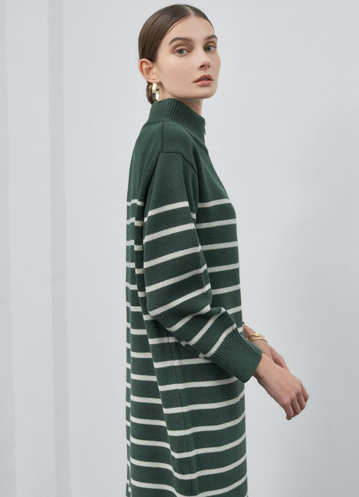 着用イメージ 173cm 着用サイズ 02 グリーン