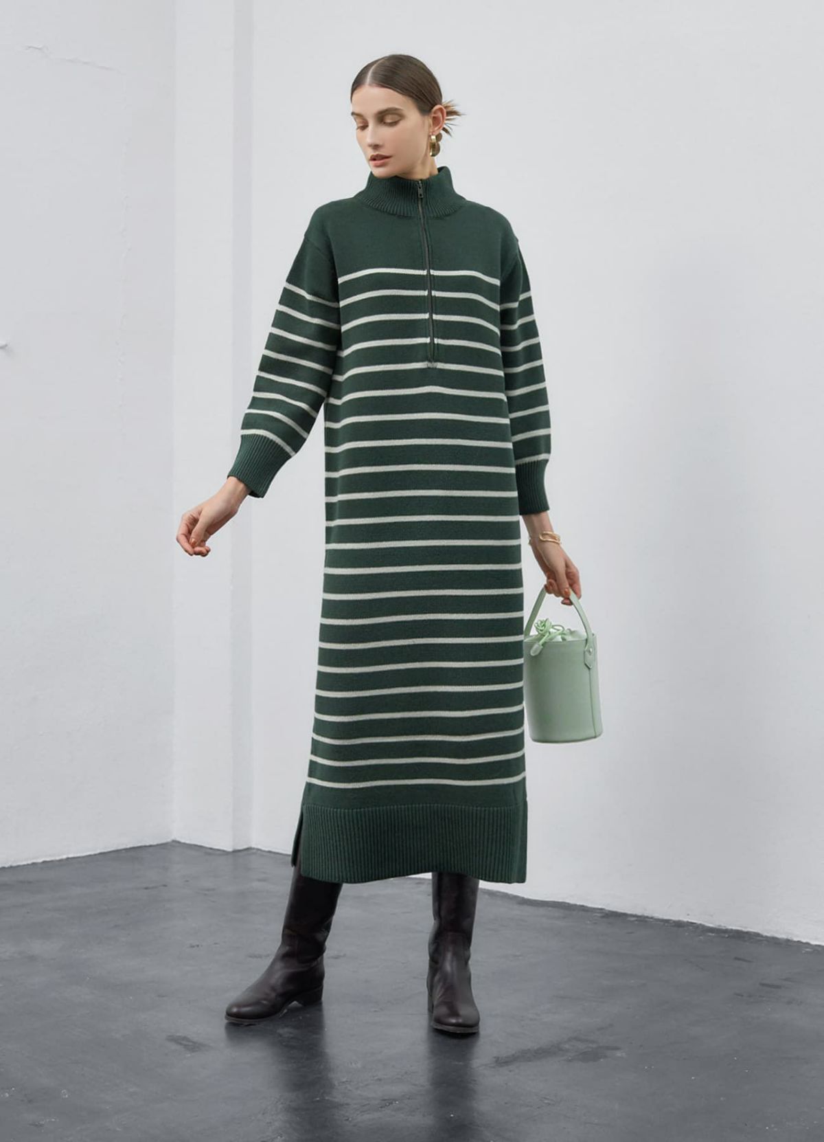 着用イメージ 173cm 着用サイズ 02 グリーン