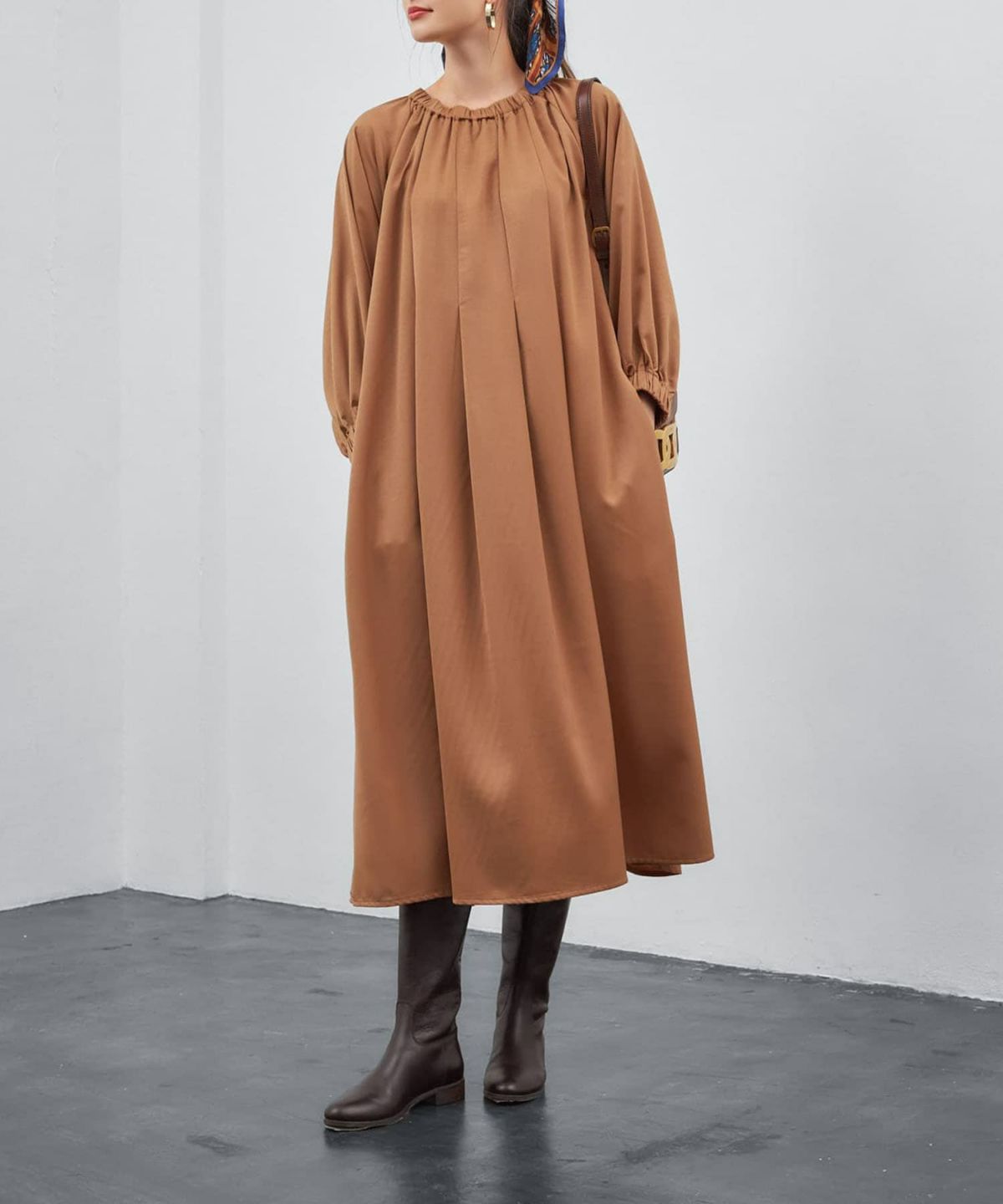 着用イメージ 173cm ライトブラウン 02サイズ