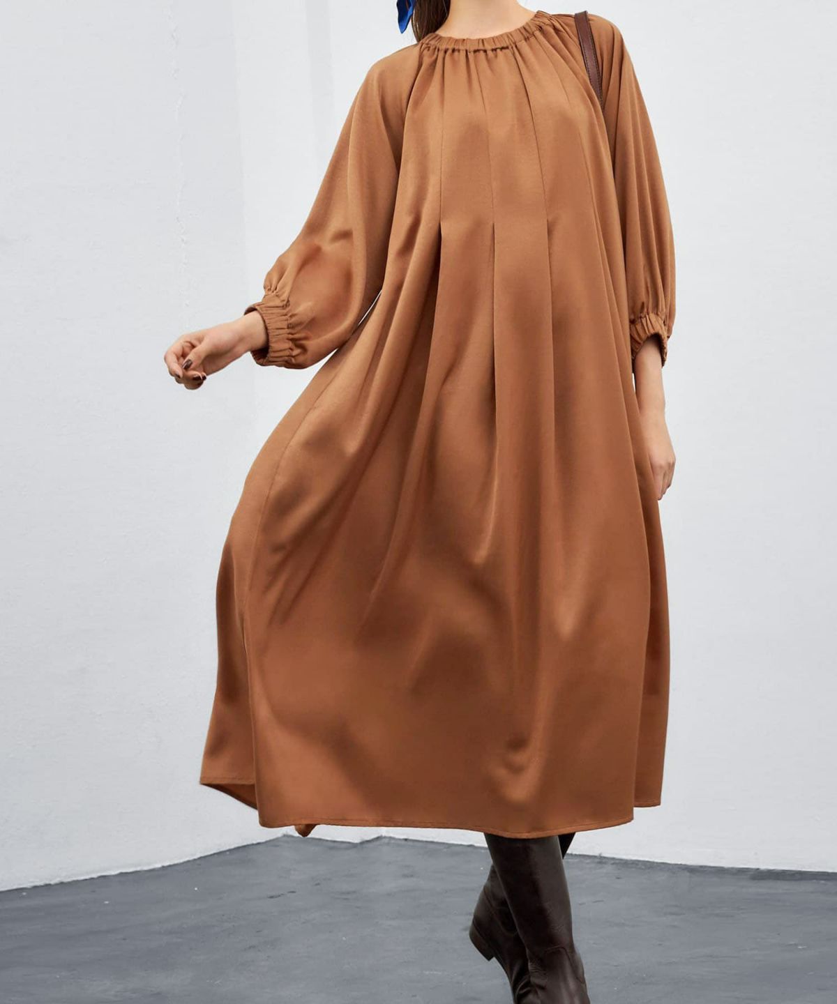 着用イメージ 173cm ライトブラウン 02サイズ