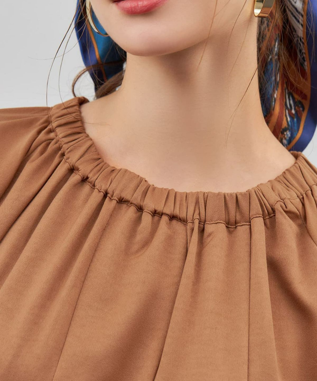 着用イメージ 173cm ライトブラウン 02サイズ