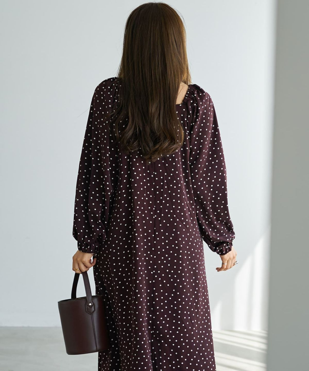 着用イメージ 166cm ワインブラウン 02サイズ