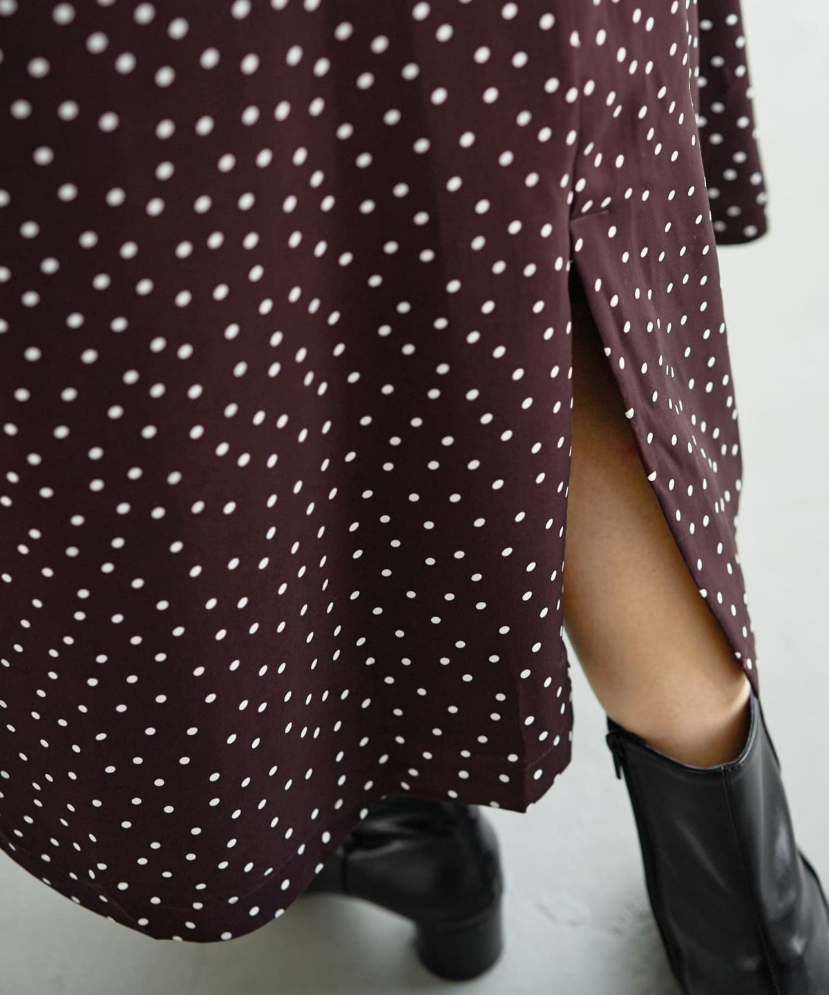 着用イメージ 166cm ワインブラウン 02サイズ